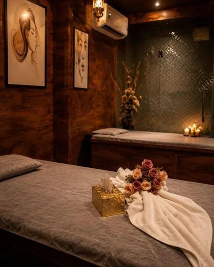 Private massage therapy room at Rio Thai Spa Andheri West
